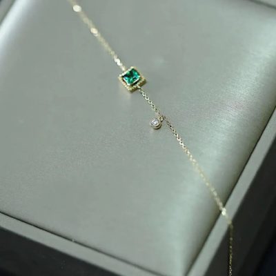 Pulsera esmeralda gold - Imagen 4