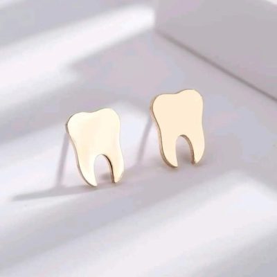 Aretes de muelitas rosegold