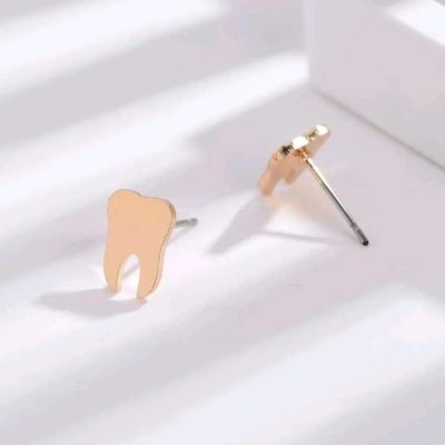 Aretes de muelitas rosegold - Imagen 2