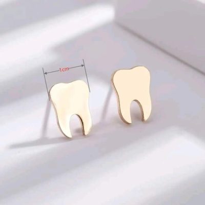 Aretes de muelitas rosegold - Imagen 3