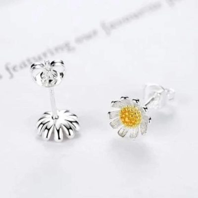 Aretes de margarita silver - Imagen 2