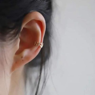 Earcuff estrellas gold - Imagen 3