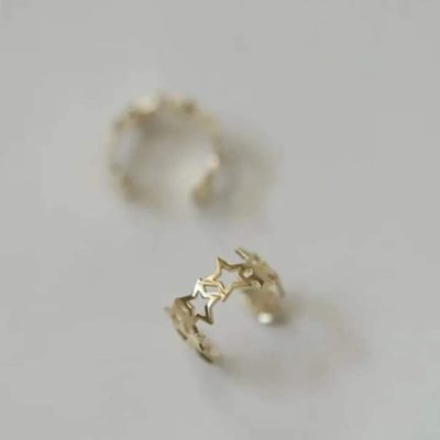Earcuff estrellas gold - Imagen 5