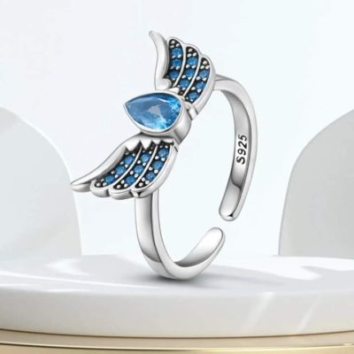 Anillo de alas azúl - Imagen 2