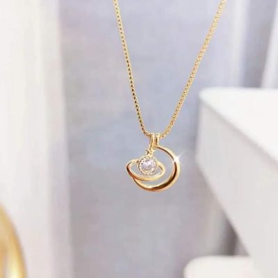 Collar luna y universo gold - Imagen 2