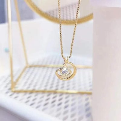 Collar luna y universo gold - Imagen 3