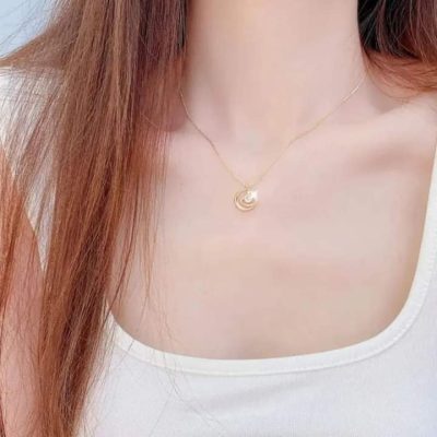 Collar luna y universo gold - Imagen 5
