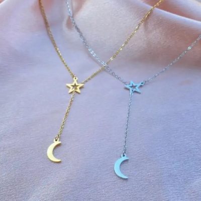 Collar estrella y luna
