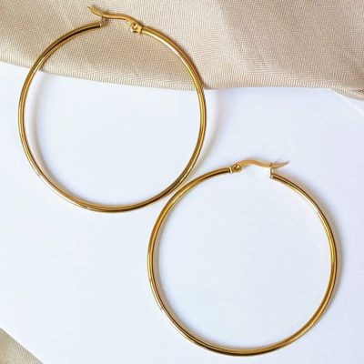 Argollas de aro gold - Imagen 2