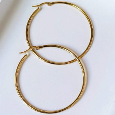 Argollas de aro gold