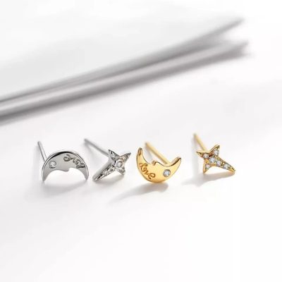 Aretes lucero y luna love