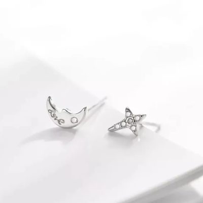 Aretes lucero y luna love - Imagen 3