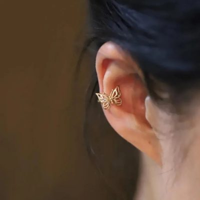 Earcuff de mariposa gold🦋