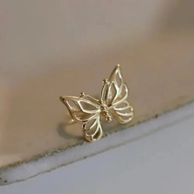 Earcuff de mariposa gold🦋 - Imagen 2