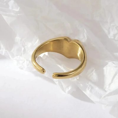 Anillo de corazón blanco - Imagen 3