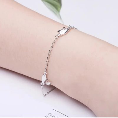 Pulsera gato y pez - Imagen 2