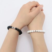 Pulseras tu y yo piedras volcánicas