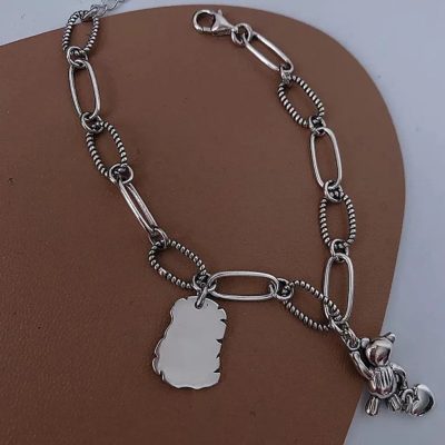 Pulsera links osito corazón - Imagen 3