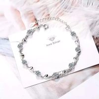 Pulsera corazones y zirconias