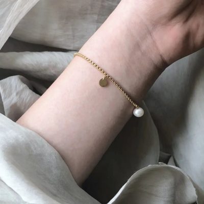 Pulsera de perla colgante - Imagen 2
