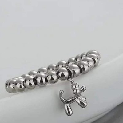Anillo de perrito plateado - Imagen 3