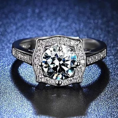 Anillo de compromiso cuadrado - Imagen 2