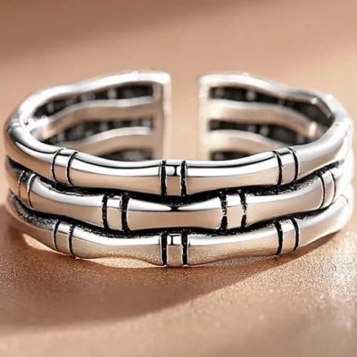 Anillo triple bambú - Imagen 2