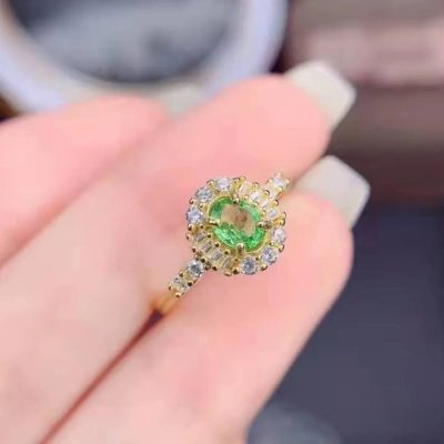 Anillo zirconia verde - Imagen 2