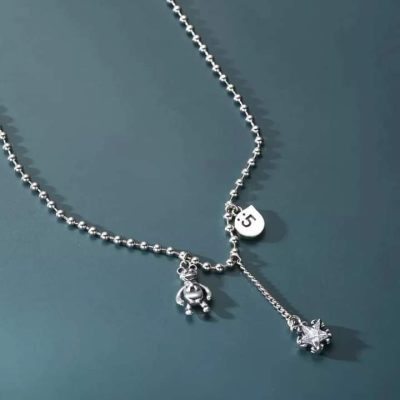 Collar link oso y estrella