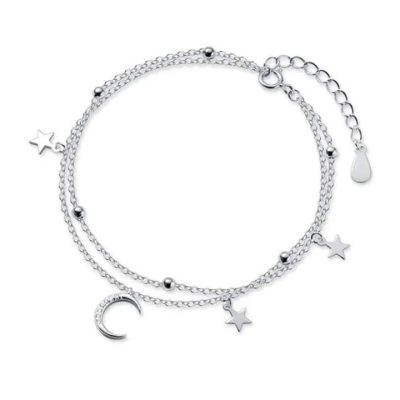Pulsera doble luna y estrellas - Imagen 4