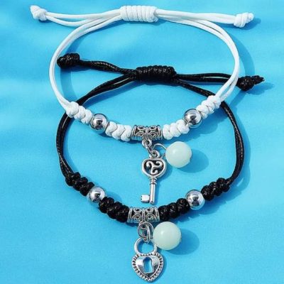 Pulsera para parejas llave y candado - Imagen 3