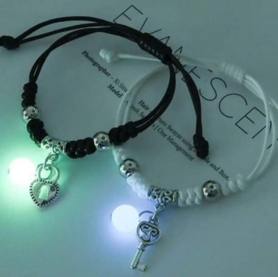 Pulsera para parejas llave y candado - Imagen 2