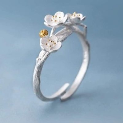 Anillo 3 flores de cerezo - Imagen 4