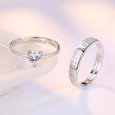 Anillo para pareja o compromiso love forever - Imagen 2