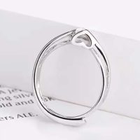 Anillo de zircoia corazon escondido