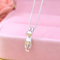 Collar de gatito colgante mate