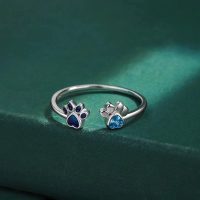 Anillo huellas de perrito