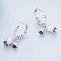 Argollas de lirio plata 925