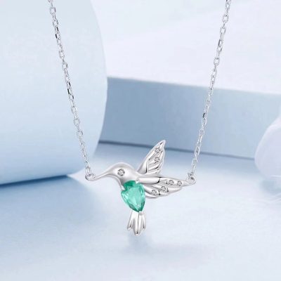 Collar de colibrí Plata 925