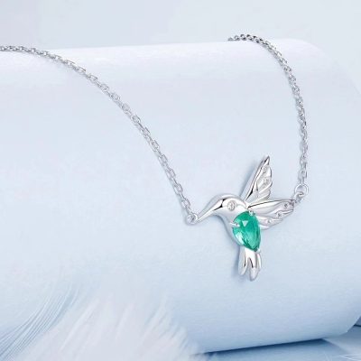 Collar de colibrí Plata 925 - Imagen 3
