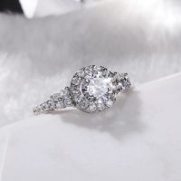 Anillo compromiso de zirconia